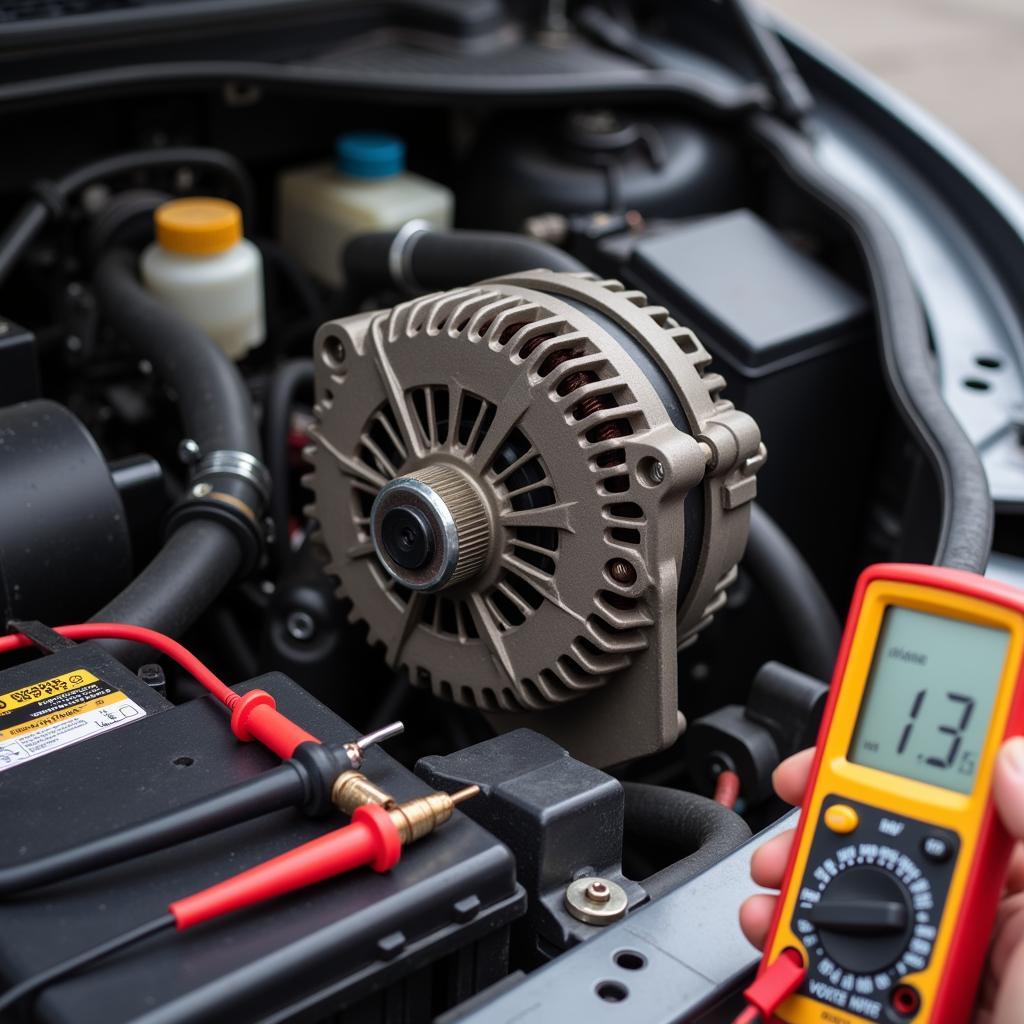 Car battery draining fast due to a faulty alternator