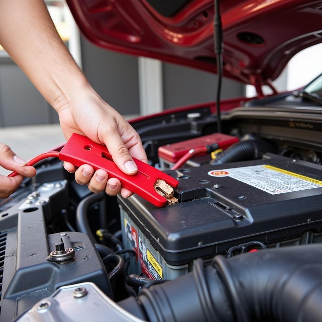 Jump Starting a Car Battery