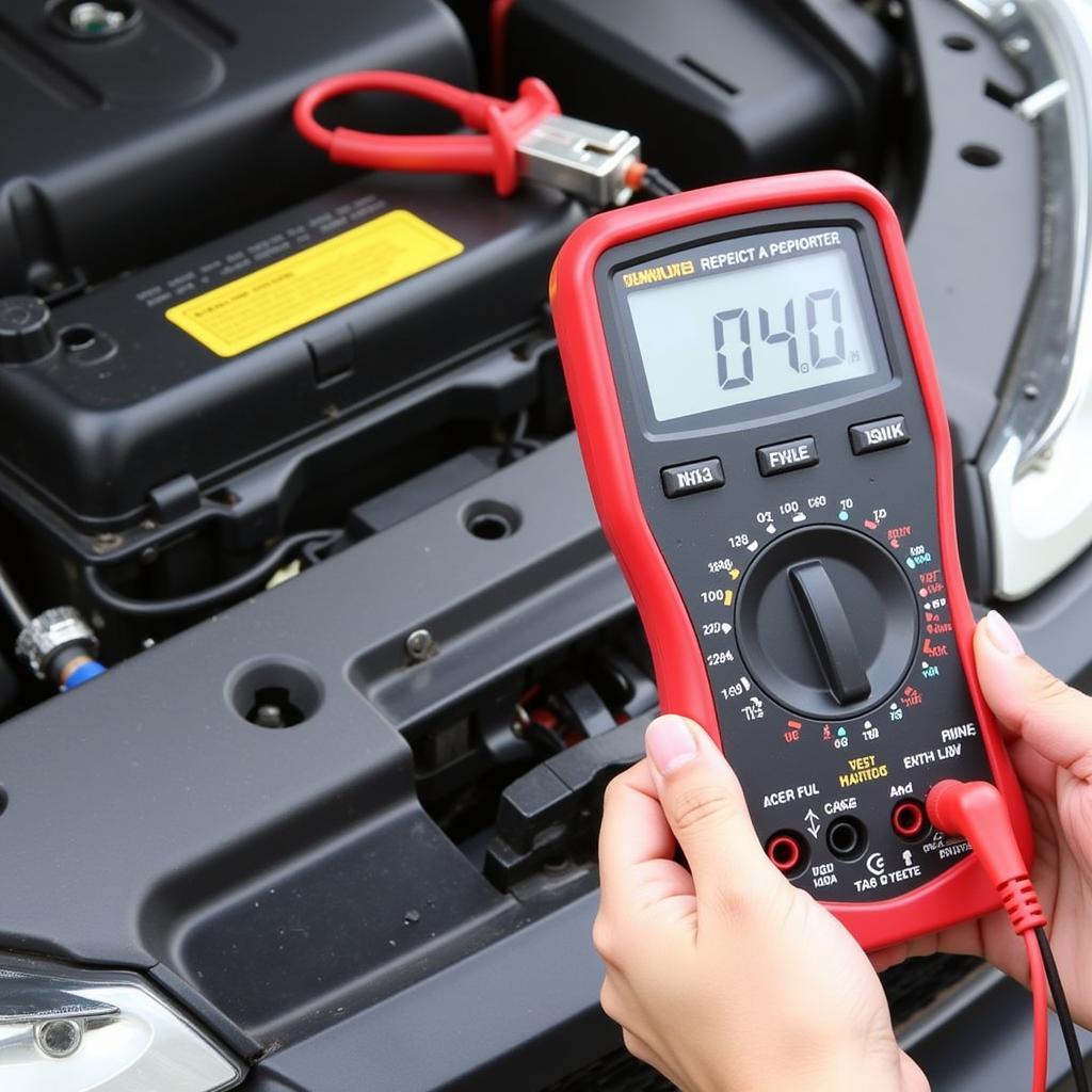 Testing a car battery for slow drain