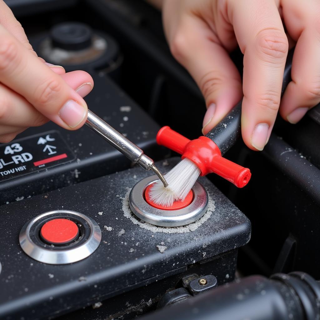 Cleaning Corroded Car Battery Terminals