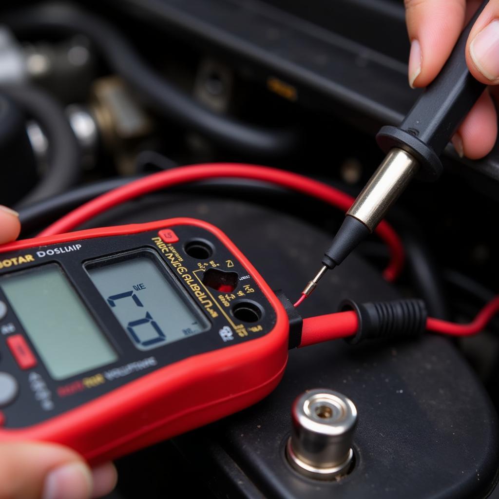 Testing a Car Battery with a Multimeter