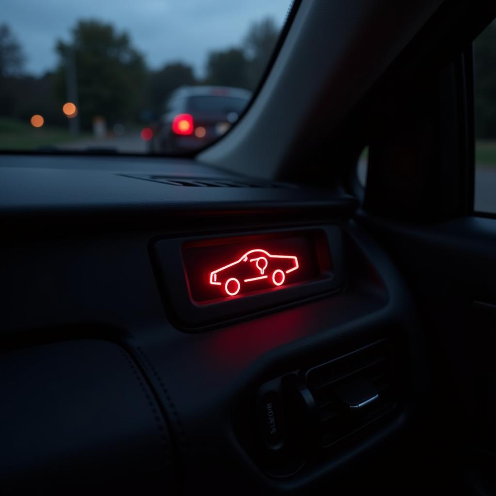 Car Dashboard Anti-theft Light