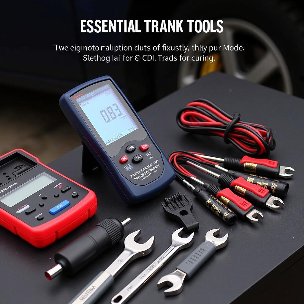 Various car diagnostic tools.