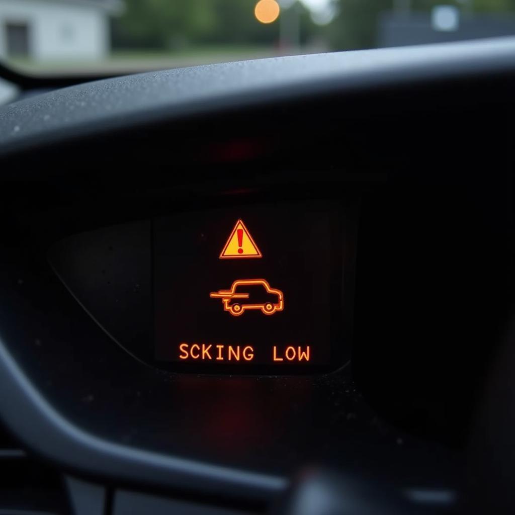 Car Fob Battery Low Indicator on Dashboard