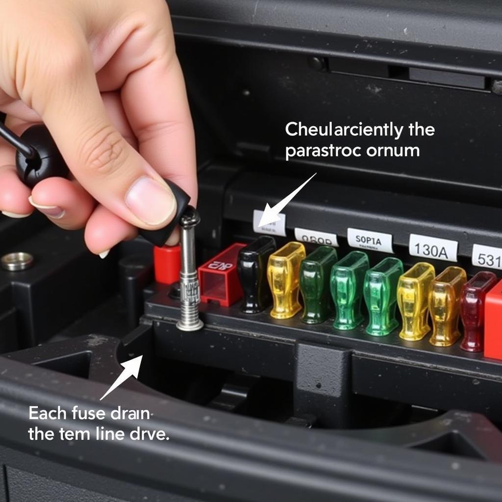 Checking the fuse box for a parasitic drain