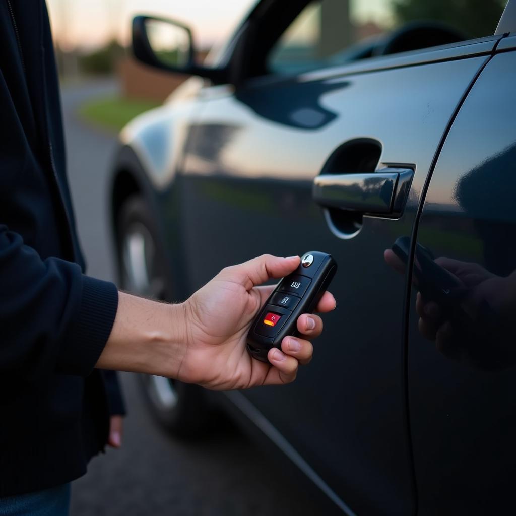 Car Key with Low Range