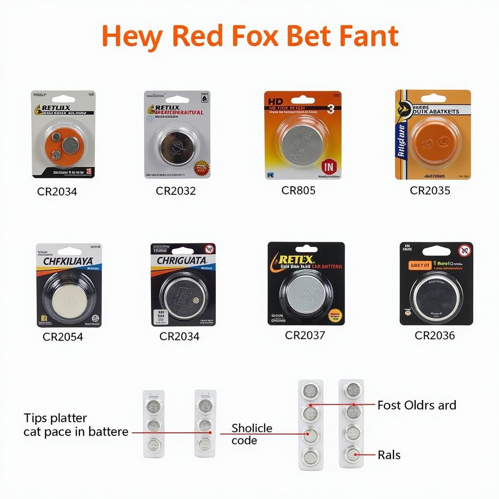 Different Car Key Fob Battery Types