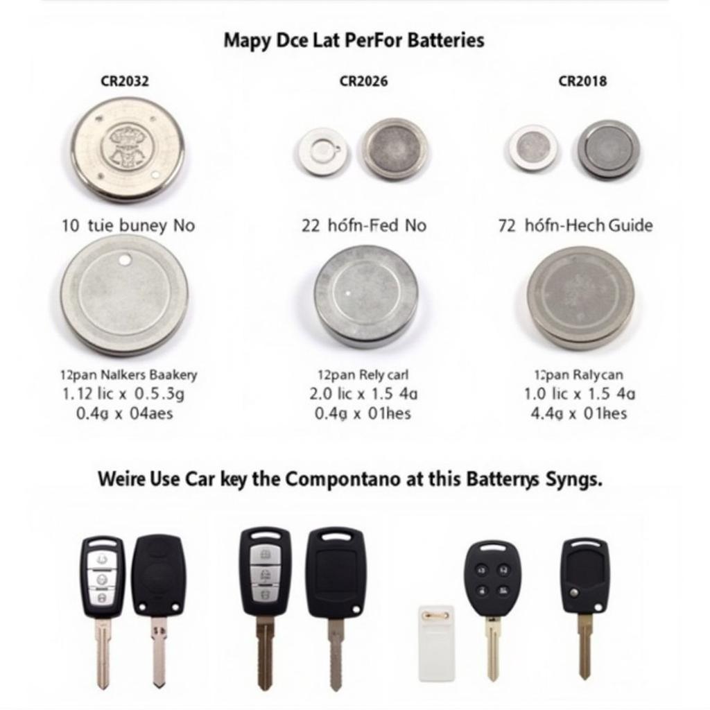 Different Types of Car Key Fob Batteries