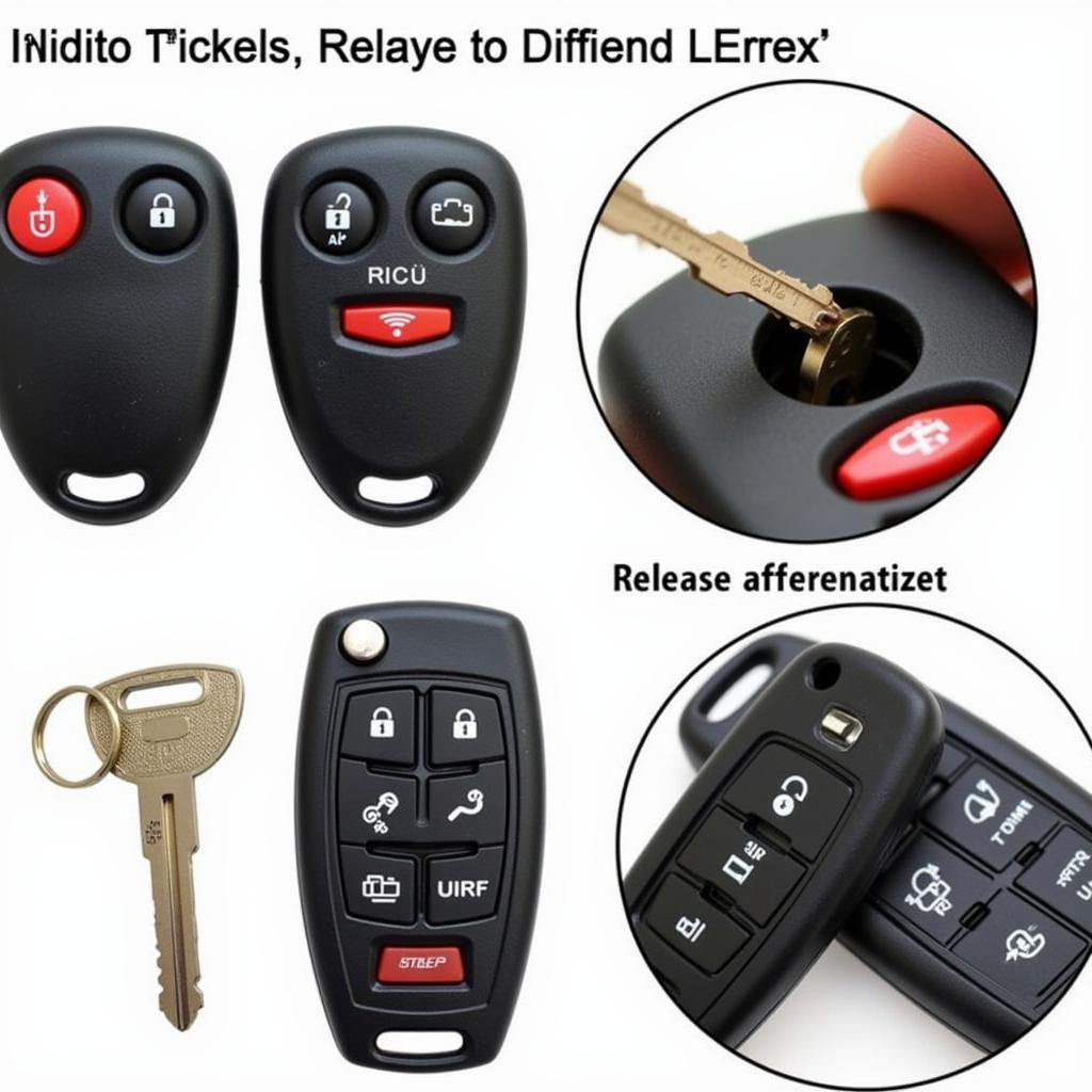 Location of Mechanical Key in Car Key Fob