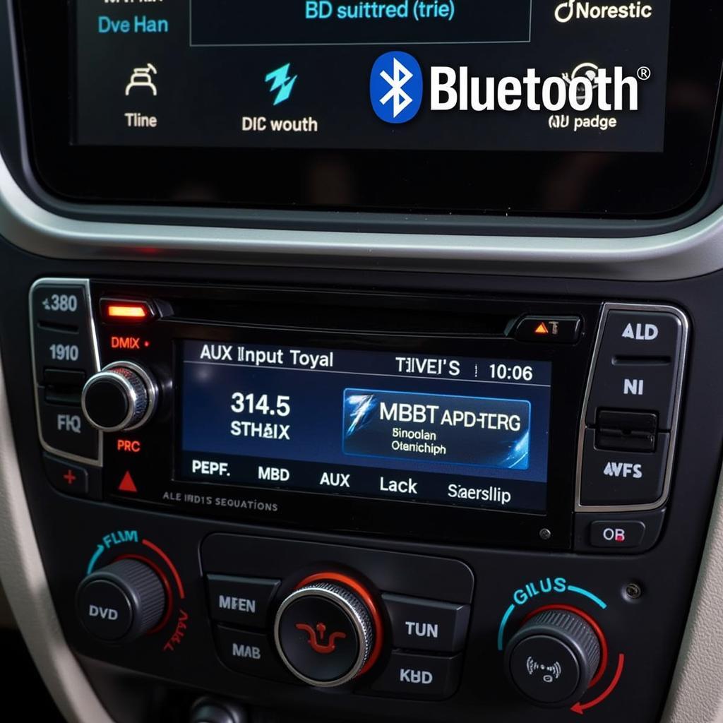 Car Radio with Bluetooth, DVD, and AUX Features