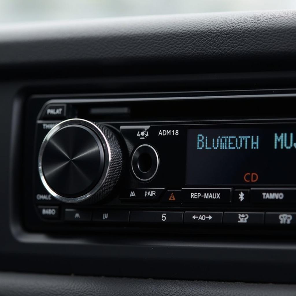 Car Radio with CD, Bluetooth, and AUX Input Features