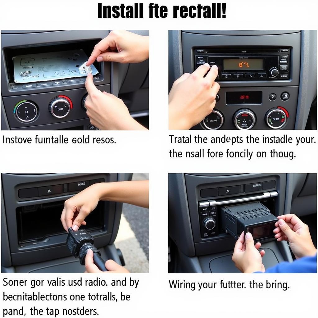 Car Radio Installation Process