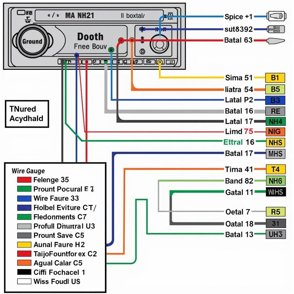 Car Radio Wiring Color Codes Diagram