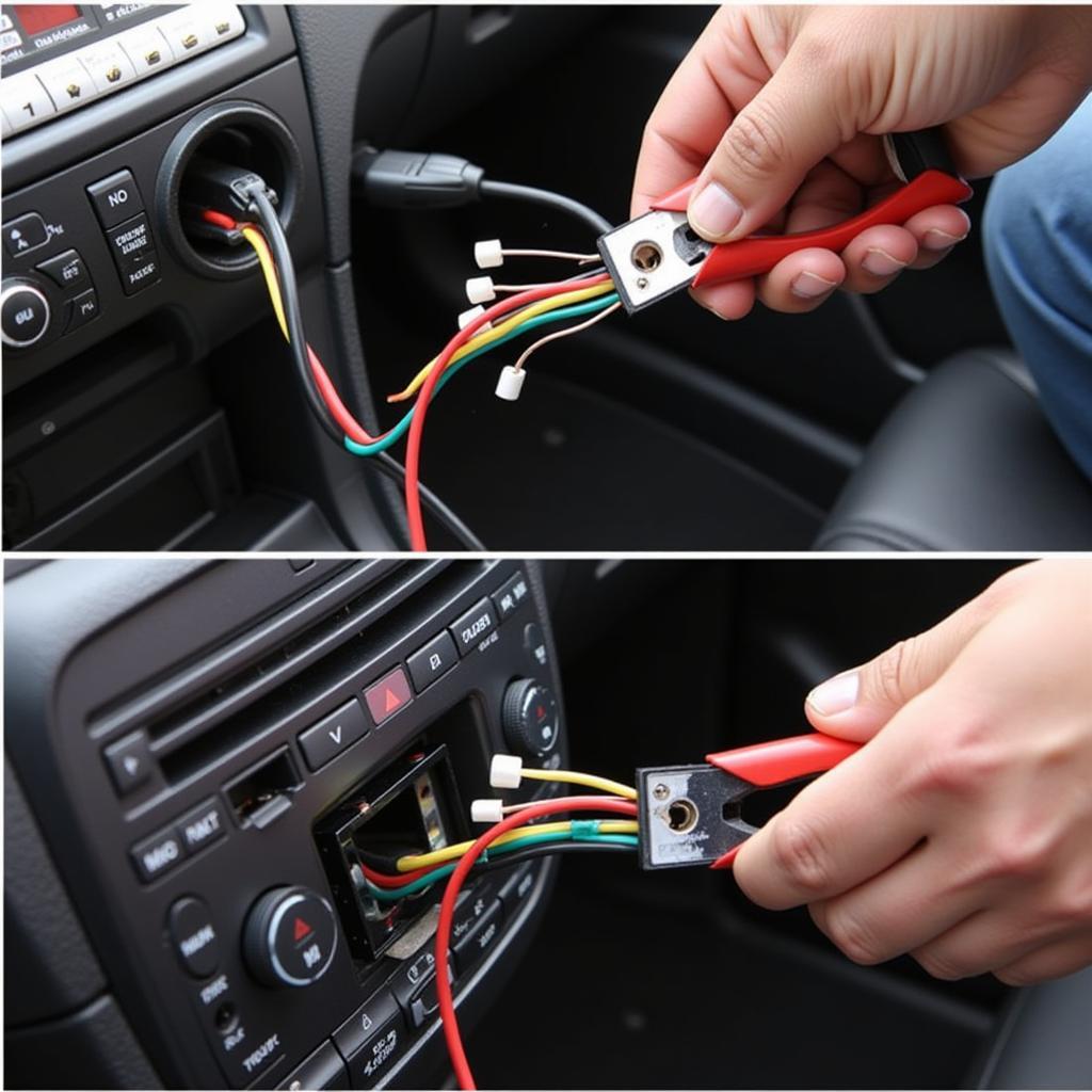 Connecting the Car Radio Wiring Harness