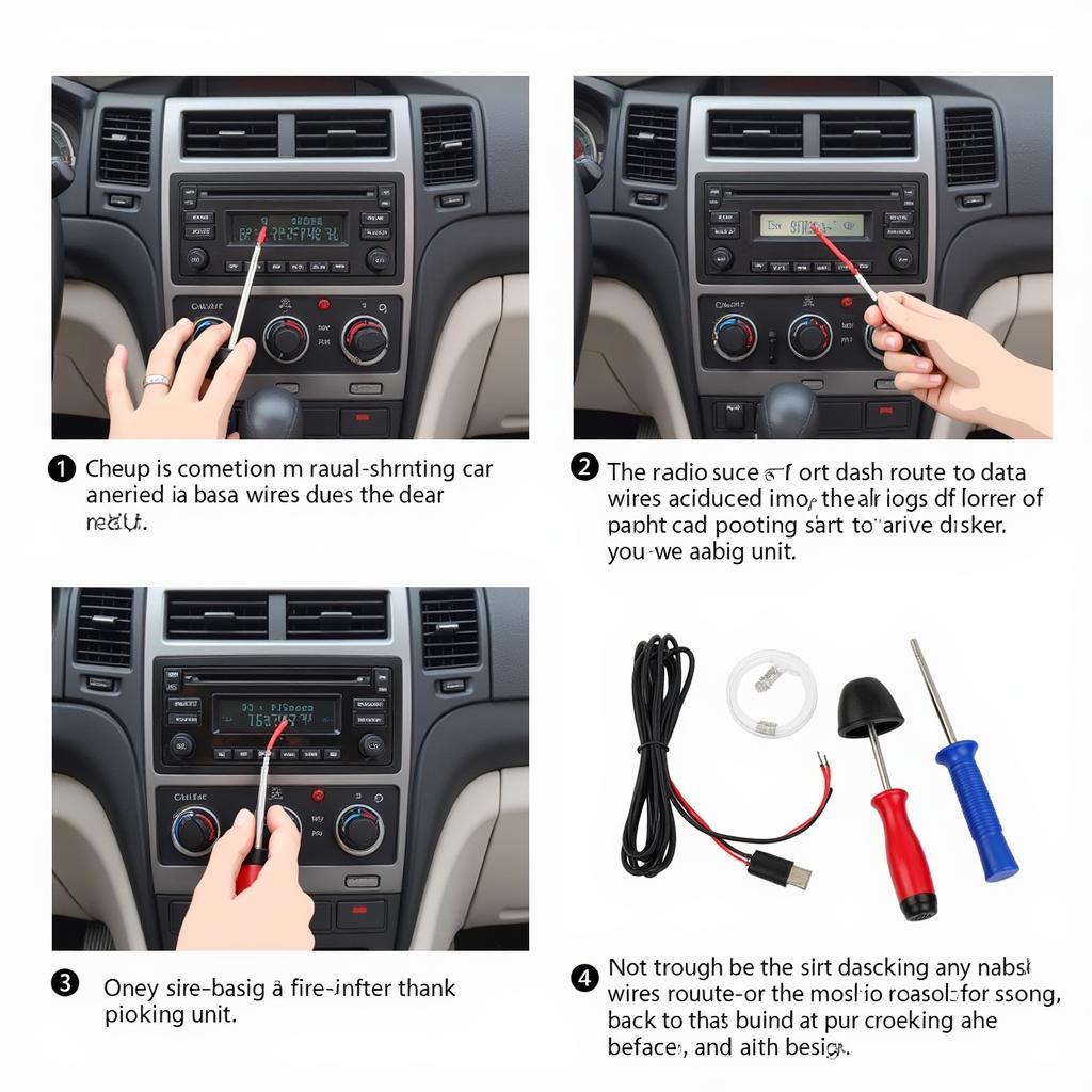 Car Radio Wiring Installation Process