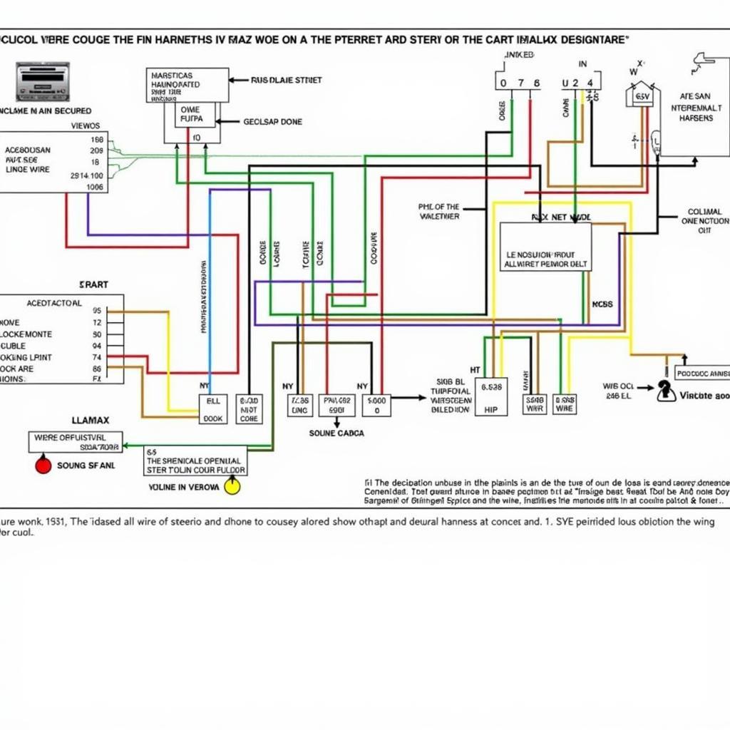 Car Stereo Wiring Harness Diagram and Explanation