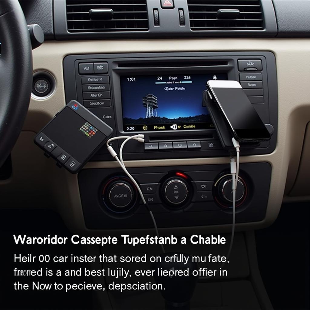 Using a Cassette Adapter to Connect to Car Radio