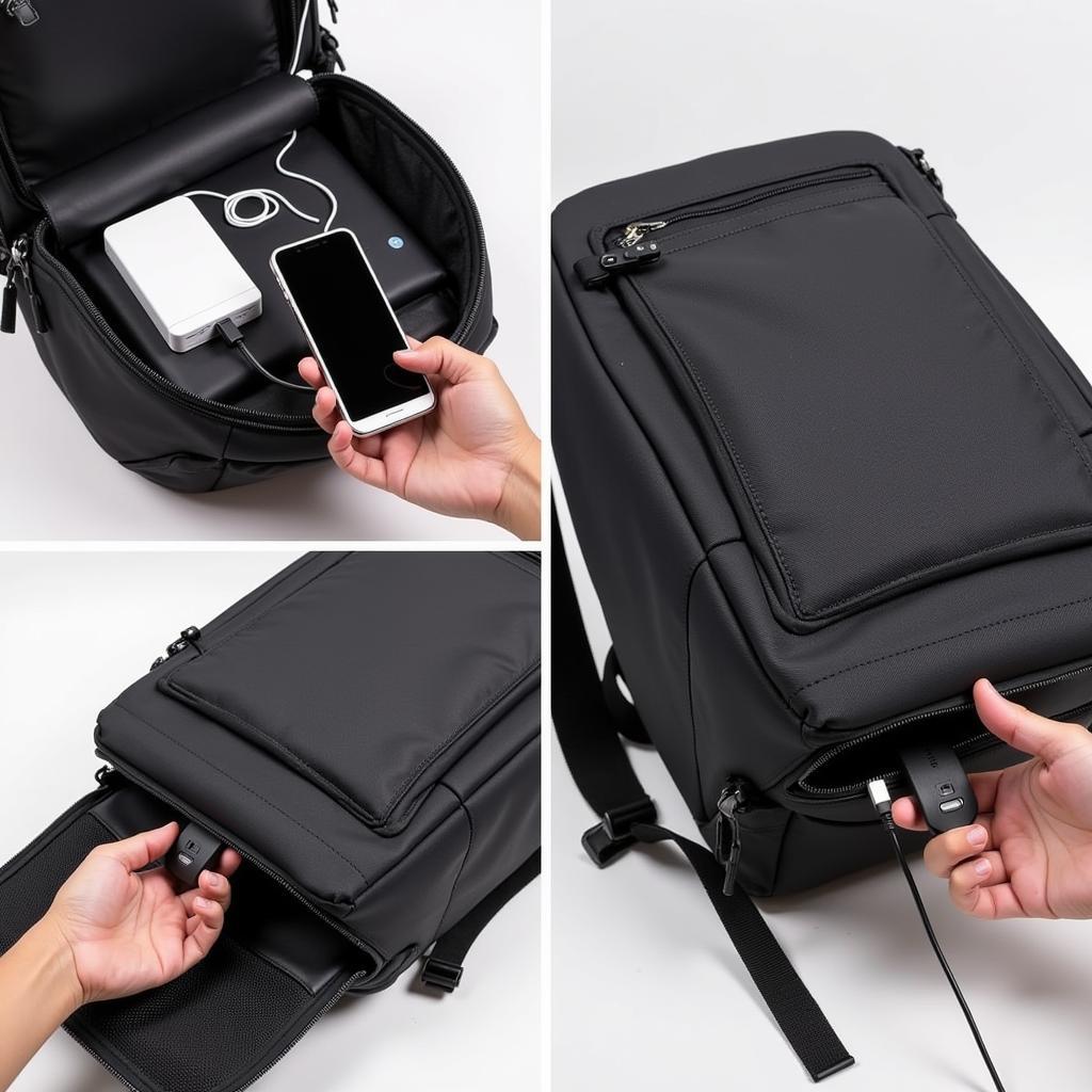 Charging an Anti-Theft Backpack