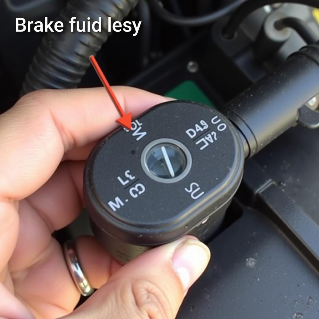 Checking Brake Fluid Level in Car