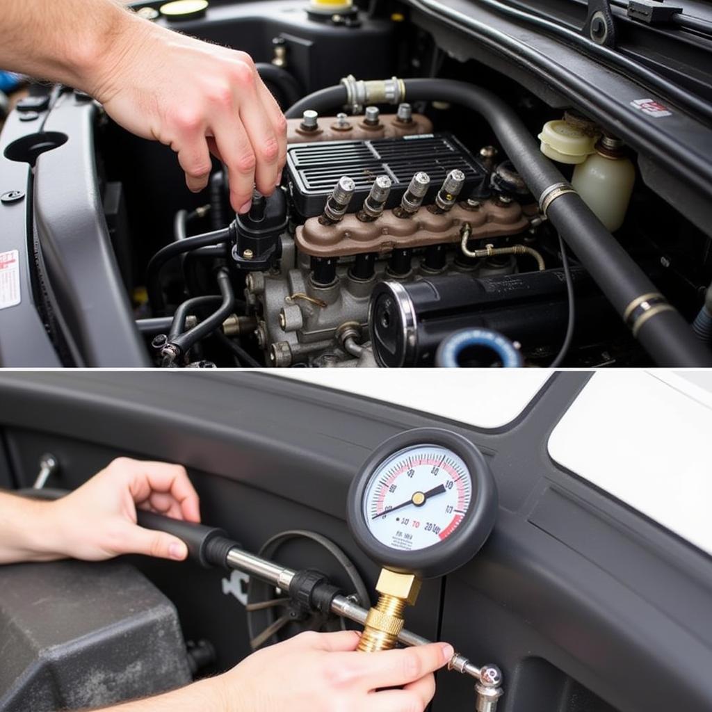 Inspecting car ignition system components