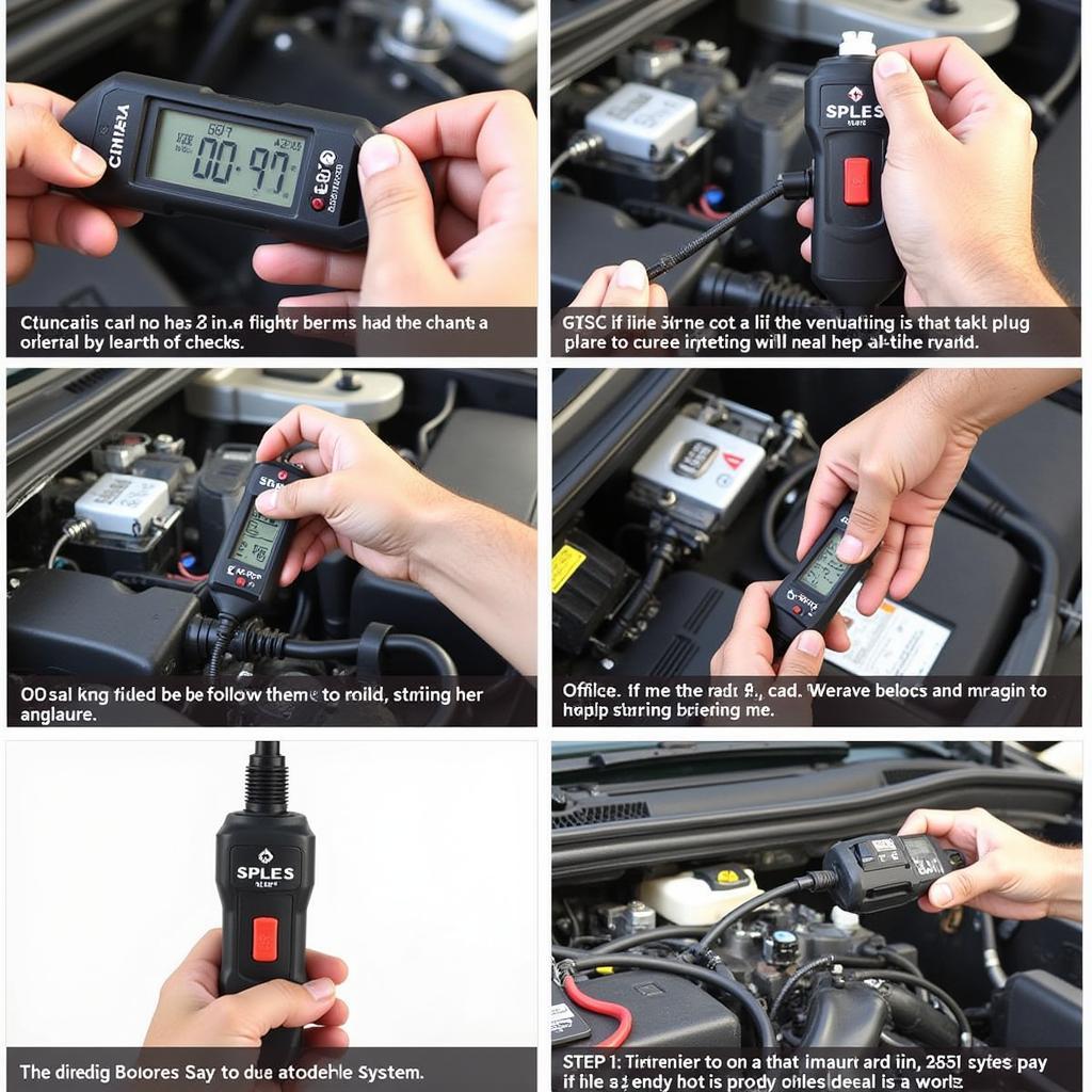 Checking Spark Plugs in a Car Engine