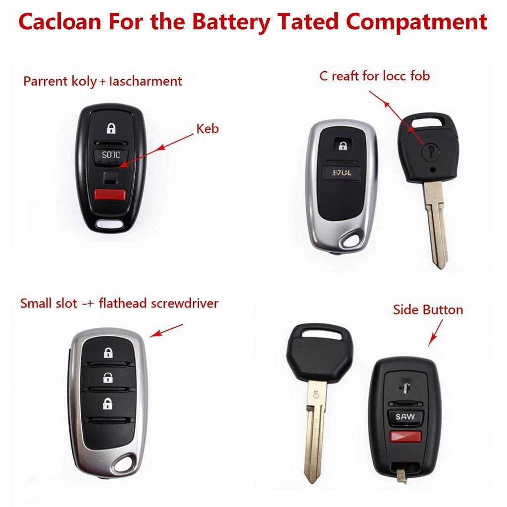 Locating the Battery Compartment on a Chevrolet Key Fob