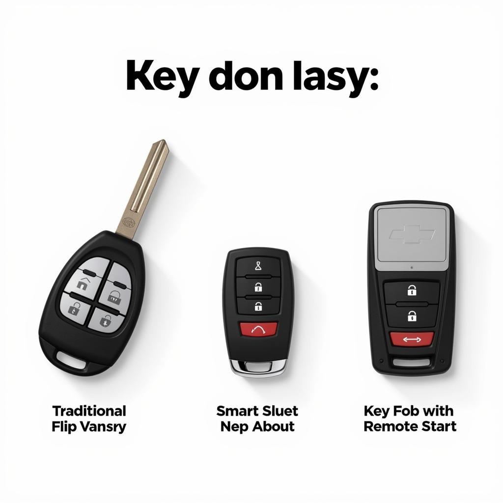 Different Types of Chevy Key Fobs