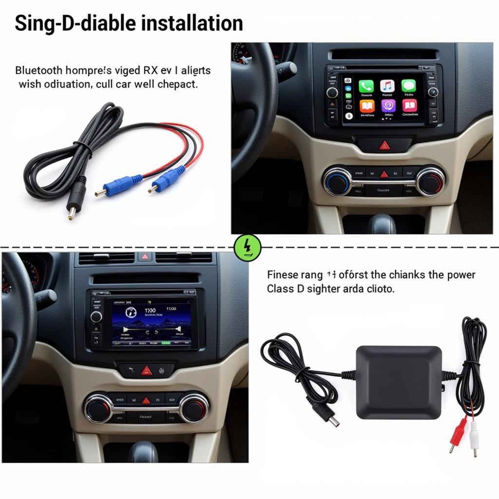 Class D Car Compact FM Radio Bluetooth 12V Installation Process