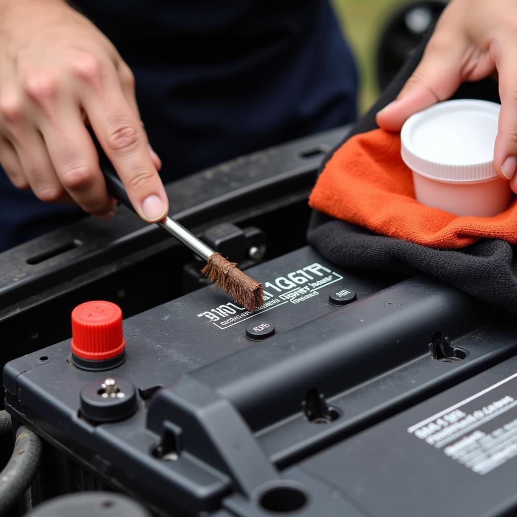 Cleaning Car Battery Terminals