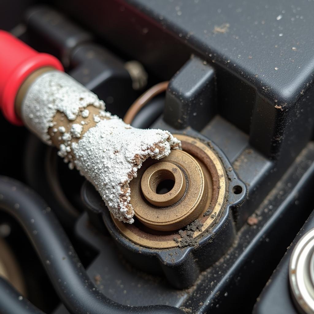 Corroded Car Battery Terminals