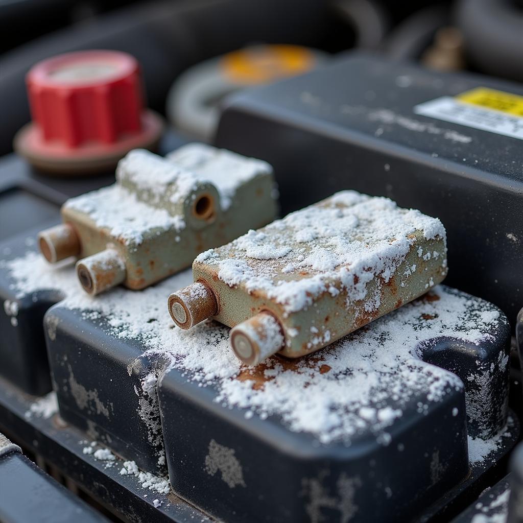 Corroded Car Battery Terminals