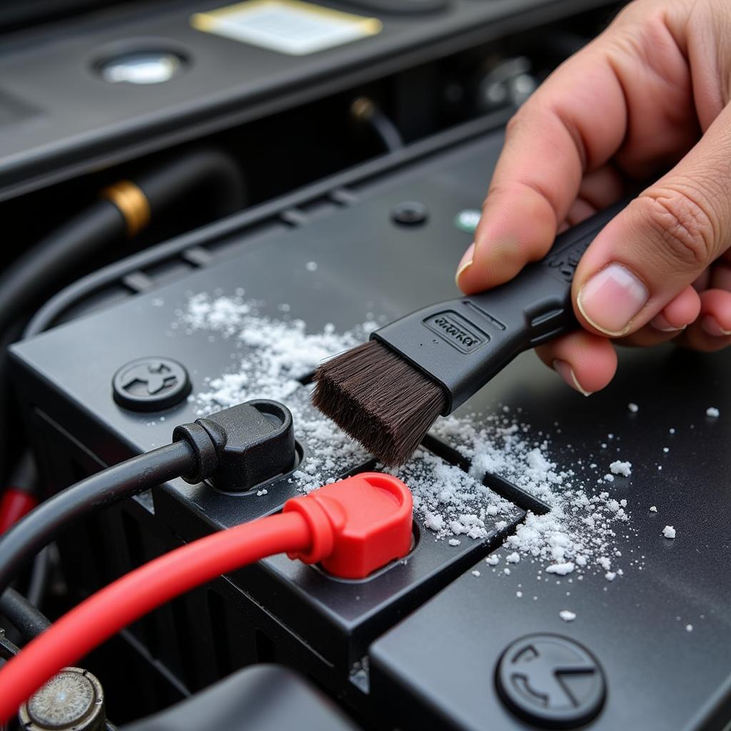 Cleaning Corroded Car Battery Terminals