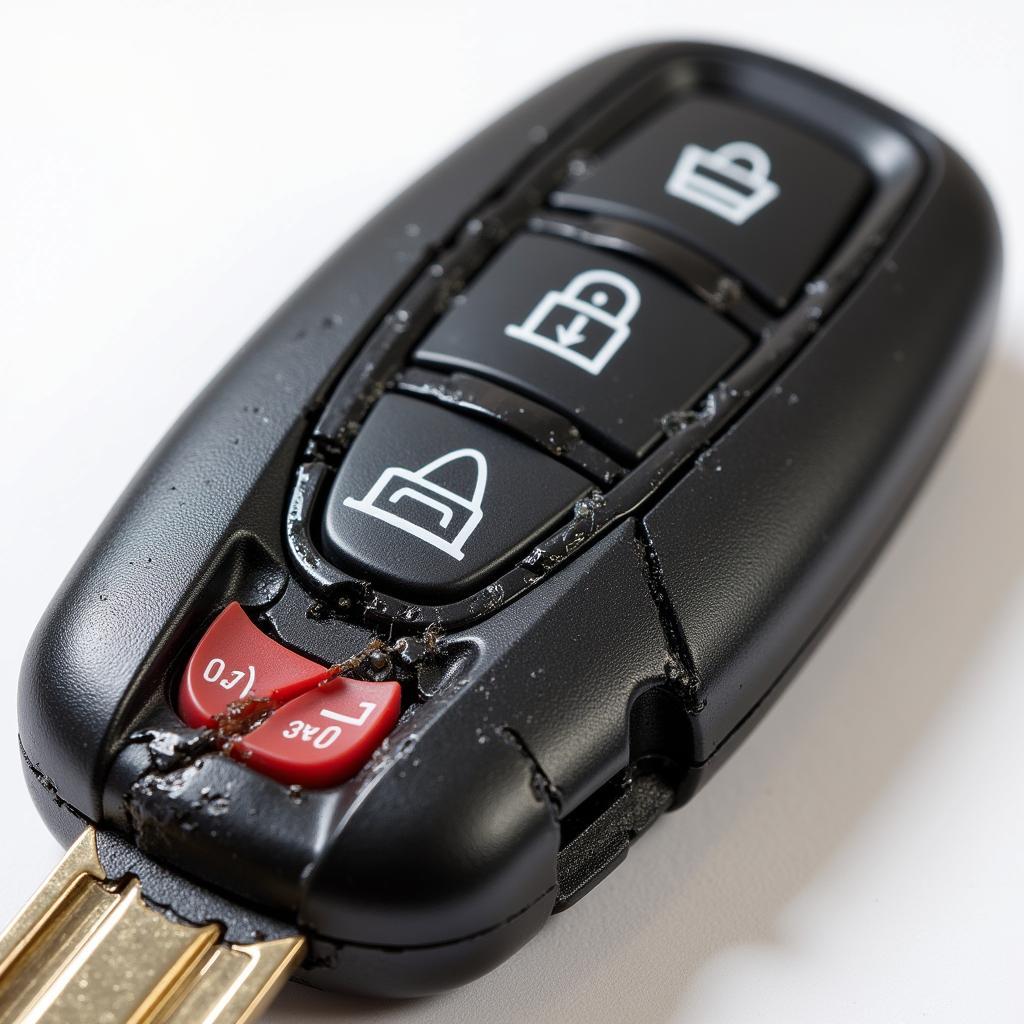 Damaged Acura Key Fob