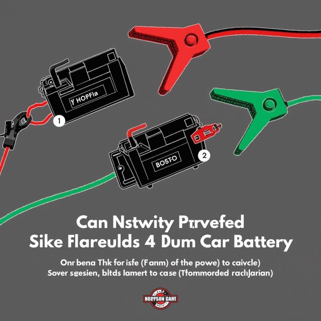 Jump starting a car with a dead battery