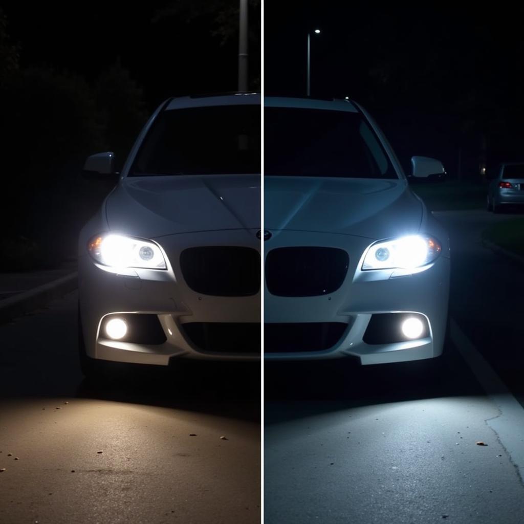 Dim Headlights Indicate Car Battery Problems