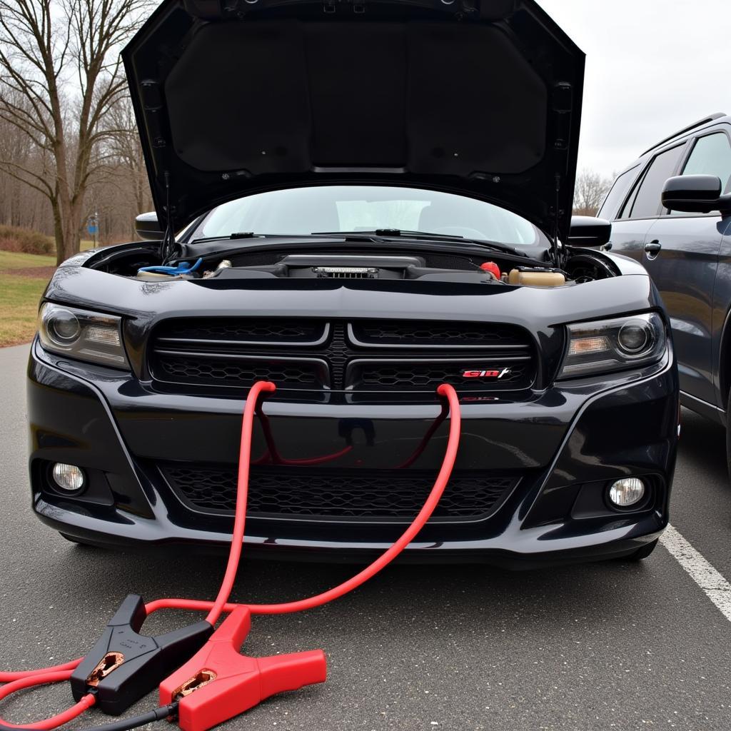 Dodge Charger with a Dead Battery