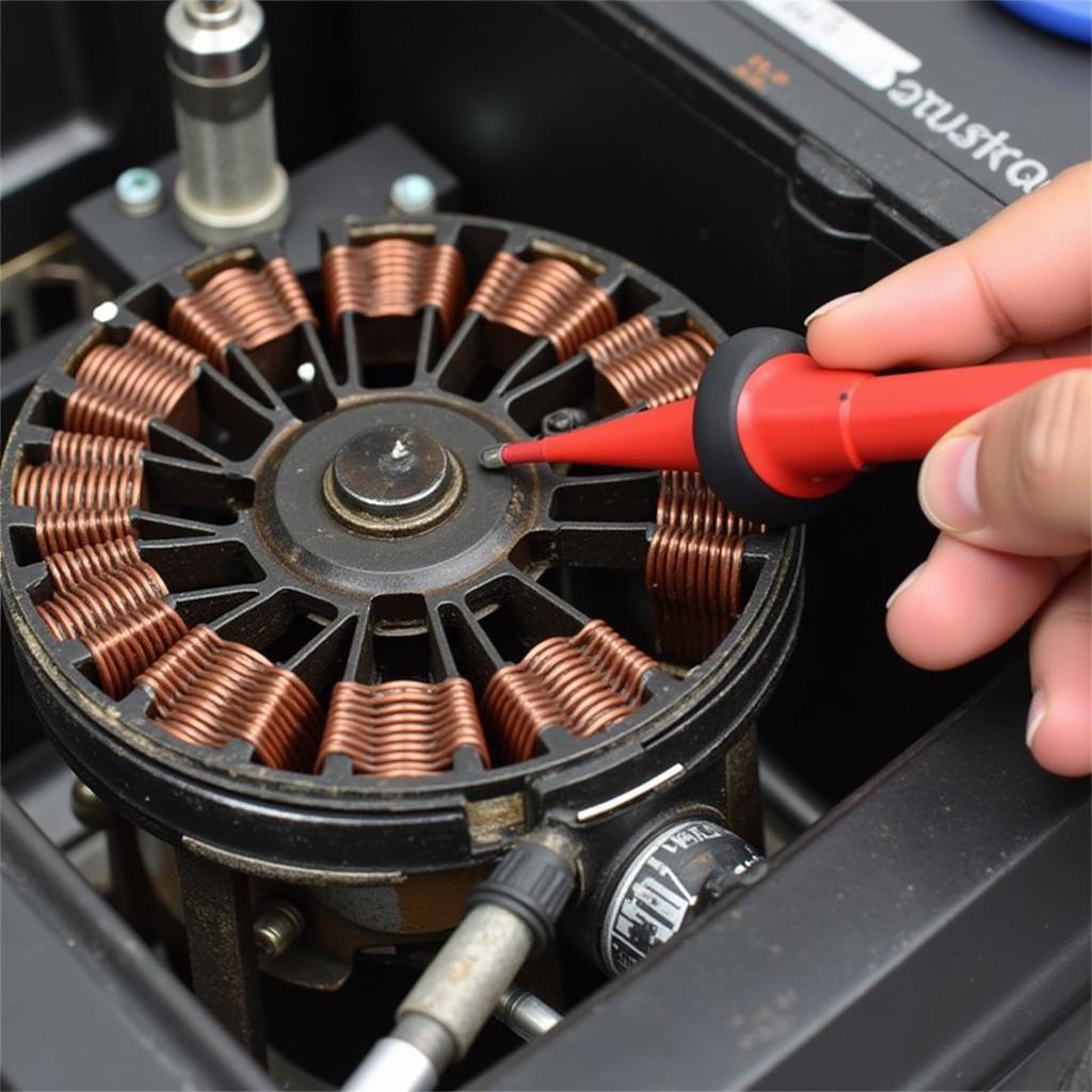 Motorcycle Stator Inspection