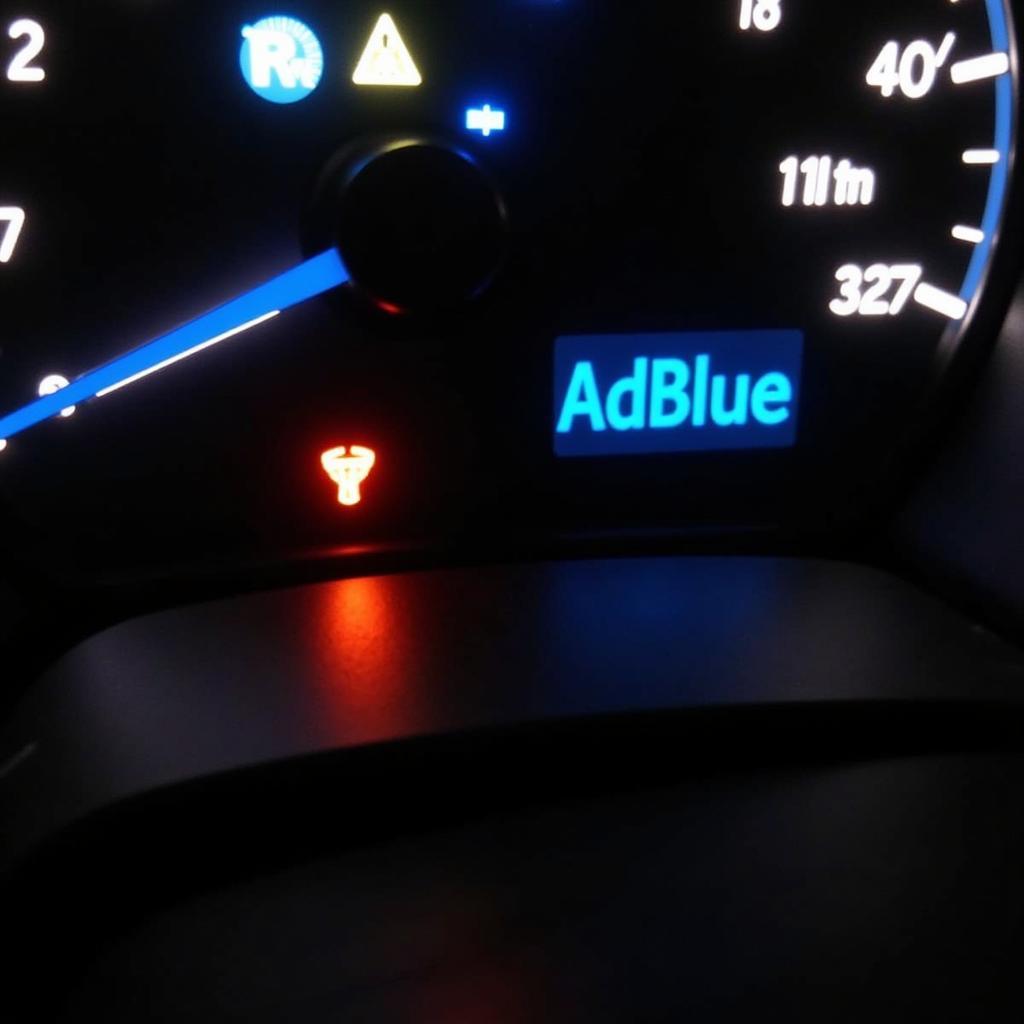 Ford Ranger AdBlue Warning Light on Dashboard