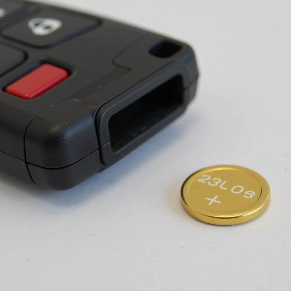 The correct battery type (CR2032) for a Honda CRV key fob