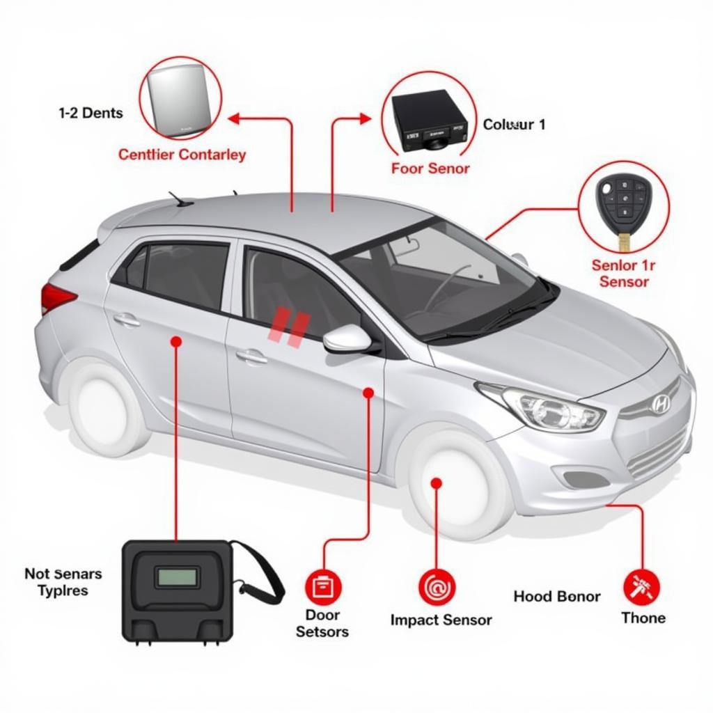 Hyundai i20 Alarm System Components