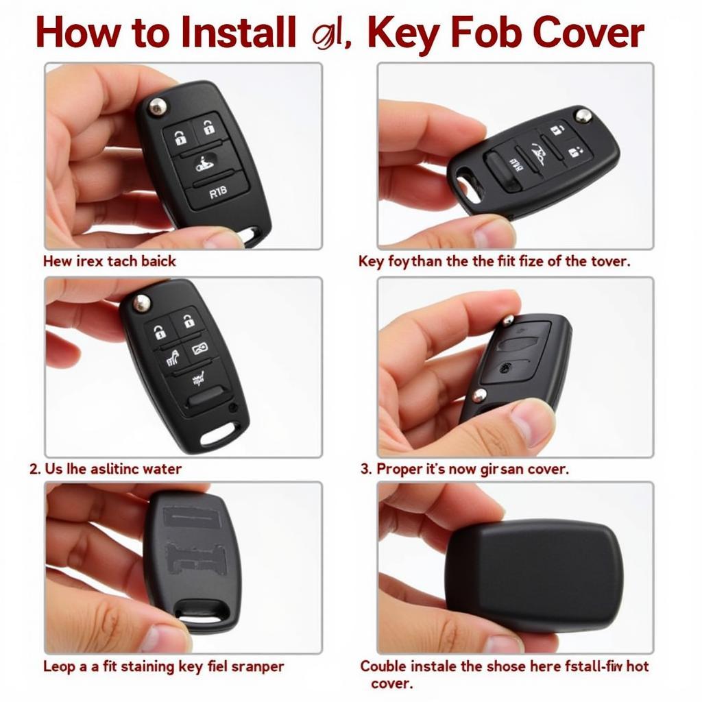 Step-by-step guide on how to install a key fob cover.