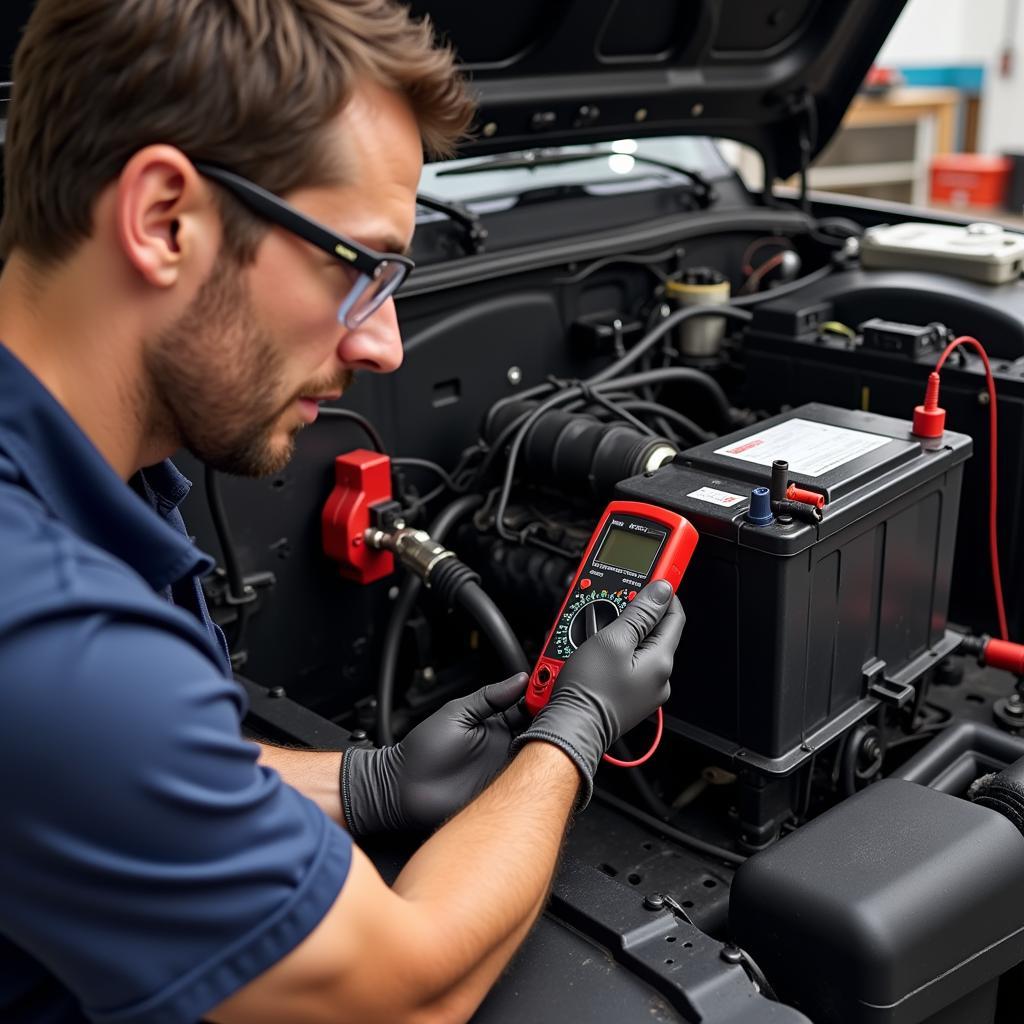 Testing a Jeep Wrangler Battery