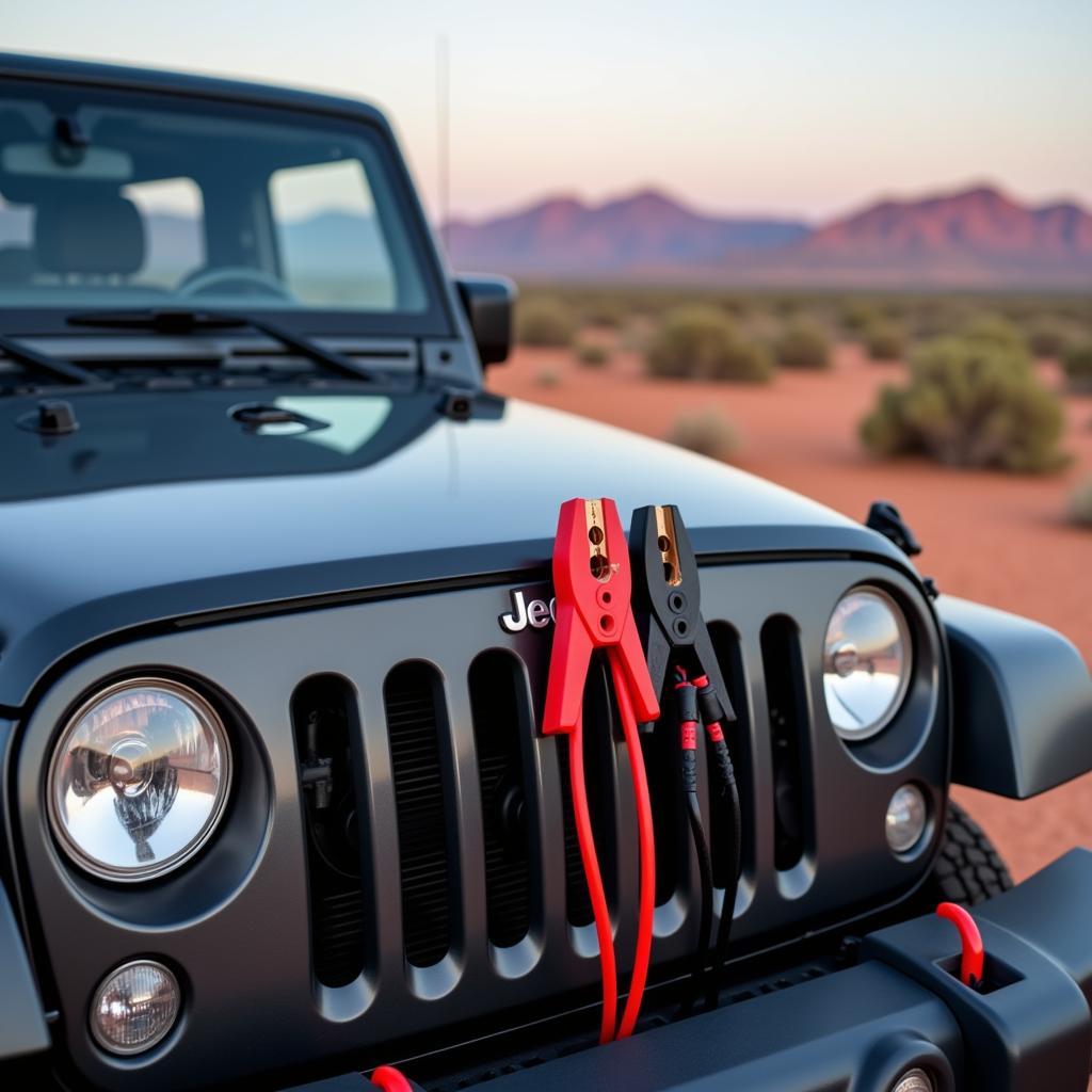 Jeep Wrangler with a Dead Battery