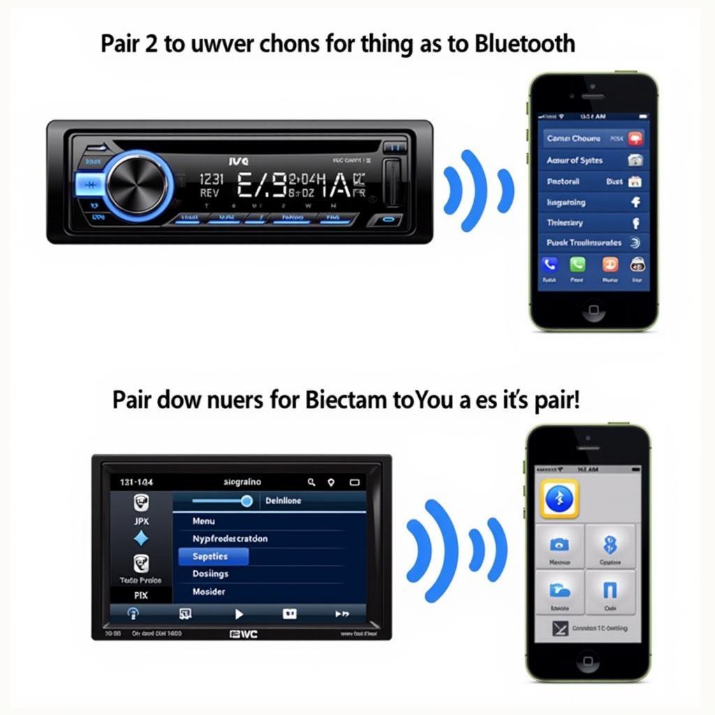 JVC Car Radio Bluetooth Pairing Process