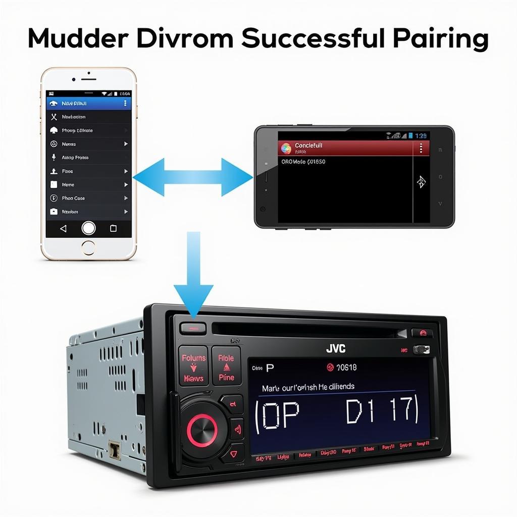 JVC Car Radio Bluetooth Pairing Process