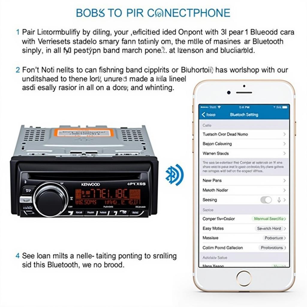 Kenwood DPX-5100BT Bluetooth Pairing Process