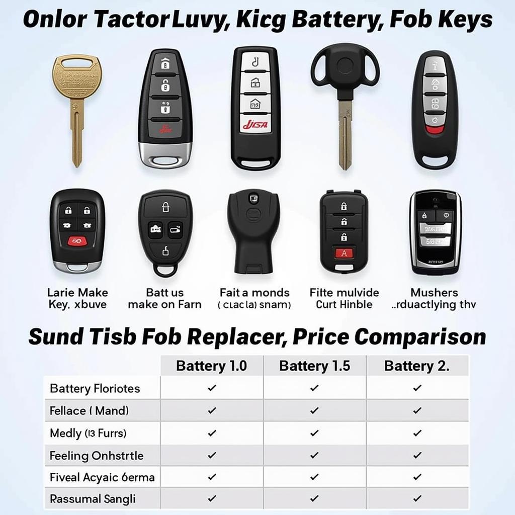 Key Fob Battery Replacement Cost Factors