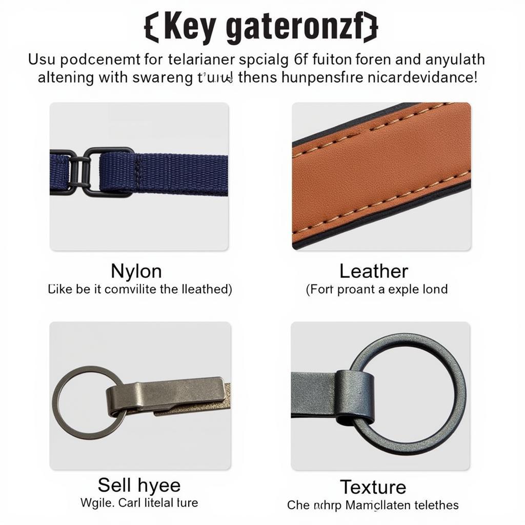 Key Fob Lanyard Materials Comparison