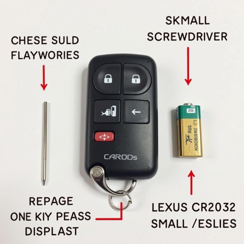 Lexus Key Fob Battery Replacement Tools