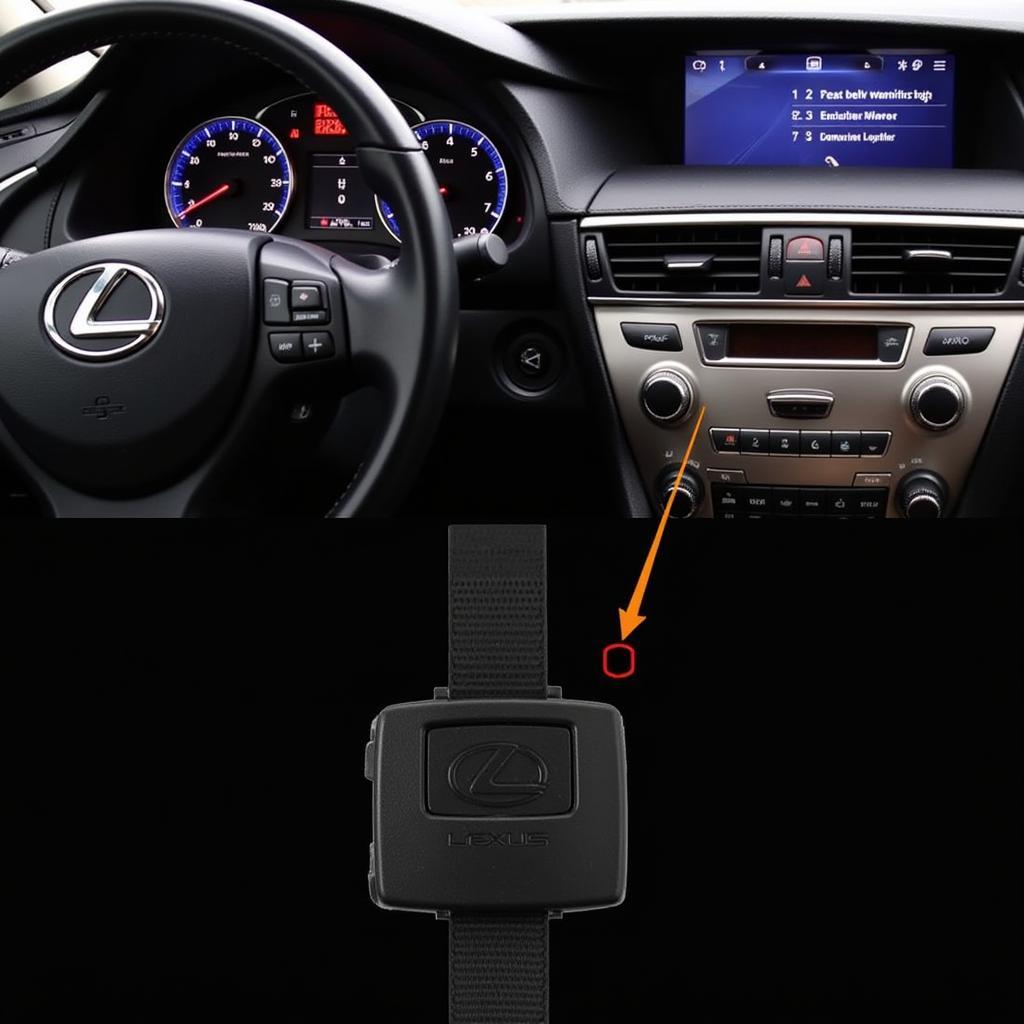 Lexus Seat Belt Warning Light on Dashboard